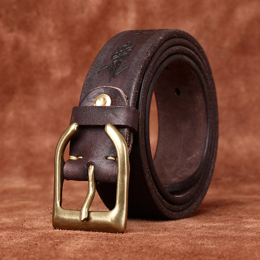 Cinturón de Jeans Tallado Retro Multiuso - Estilo Vintage Versátil