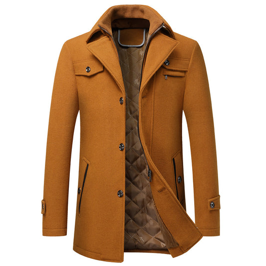 Abrigo de Lana Gruesa para Hombre - Elegancia y Calidez
