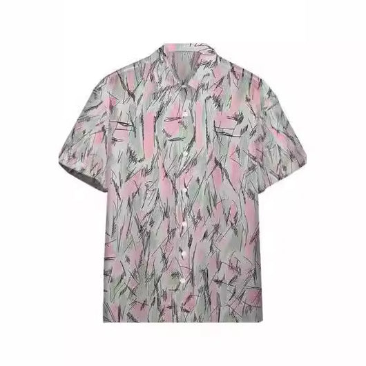 Camisa Estampada Elástica de Fibra de Acetato para Hombre - Image 3