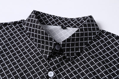 Camisa Cuadriculada Diamante para Hombre - Diseño Clásico y Moderno - Image 3