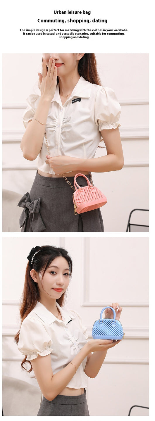 Bolso Transparente Estilo Coreano con Detalles Calados - Image 19