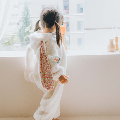 Pijama Enterizo de Conejo Peluche para Niños - Tela Acolchada - Image 8