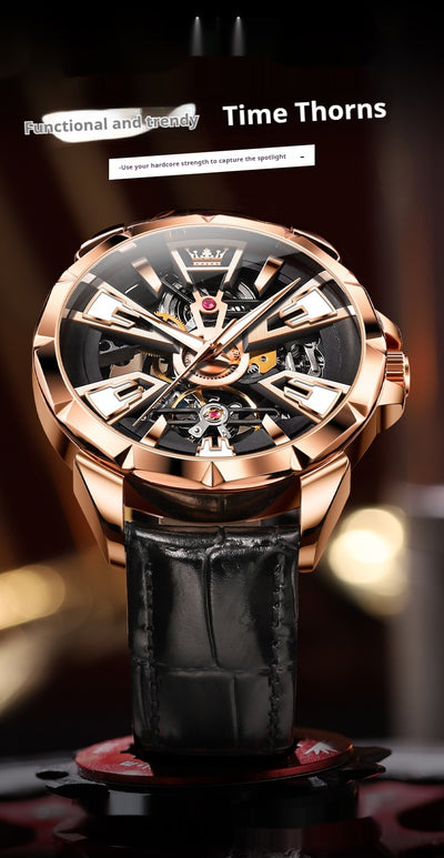 Reloj Automático para Hombre con Esfera Hueca y Resistencia al Agua - Image 14
