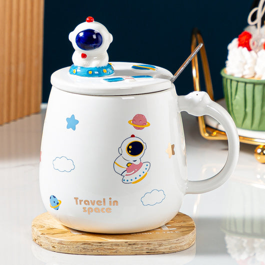 Taza Térmica Grande Creative Planet con Tapa y Cuchara - Image 3