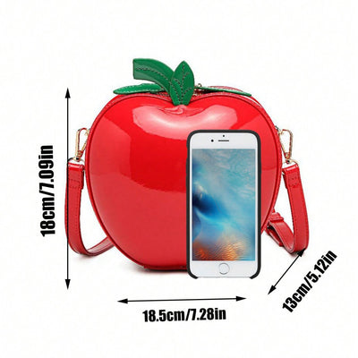 Bolsa Portátil con Diseño de Manzana para Teléfono y Maquillaje - Image 4