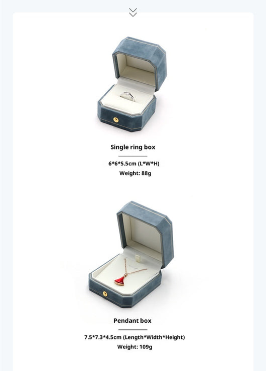 Caja Octagonal de Joyería con Encaje - Organizador de Anillos, Pendientes y Pulseras - Image 13