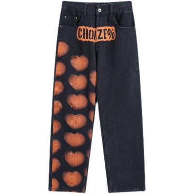 Overol Estampado Love Letter Unisex - Pantalón Recto Holgado - Image 6