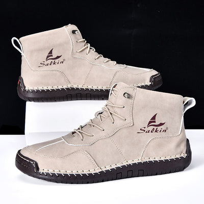 Botas Altas Retro de Cuero - Estilo Casual Urbano - Image 39