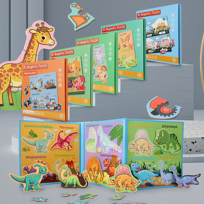 Puzzle Magnético 3D de Libros Plegables Avanzado para Niños - Image 10