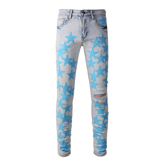 Jeans Slim Stretch Rotos de Moda Alta - Diseño Trendy XINGX - Image 5