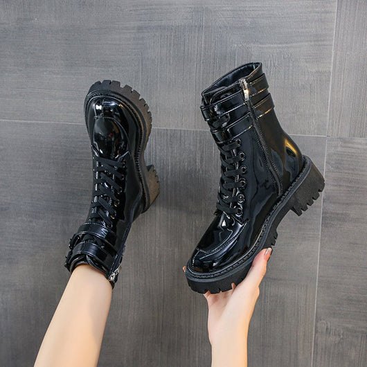 Botas de Charol con Tacón Elevado para Mujer - Image 8