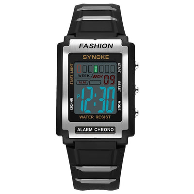 Reloj Deportivo Retro Rectangular Resistente al Agua con Pantalla Luminosa - Image 6