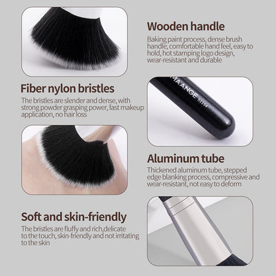 Brocha Portátil para Polvo Compacto - Kit de Maquillaje Profesional - Image 13