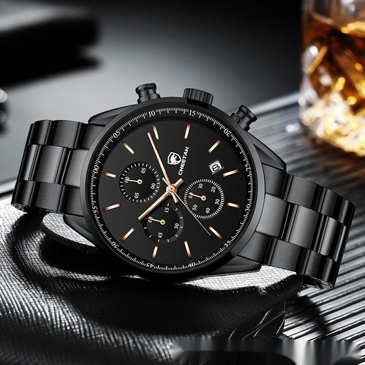 Reloj de Cuarzo Multifuncional Impermeable para Hombre - Estilo Ejecutivo - Image 2