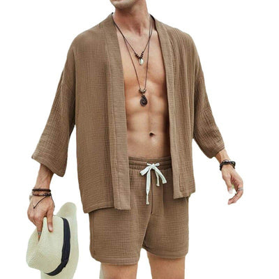Conjunto Holgado de Camisa y Shorts - Dos Piezas Casual - Image 5