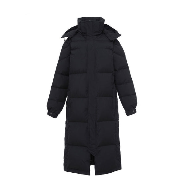 Abrigo Acolchado Largo Estilo Coreano Premium