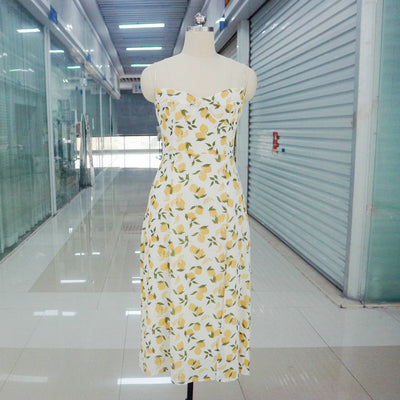 Vestido Vintage Francés con Estampado Clásico para Mujer - Image 16