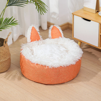 Cama Felpa Cómoda para Gatos y Perros - Casa Cama Plush Interior - Image 9
