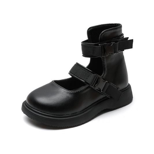 Botas Martin Estilo Coreano para Niñas - Zapatos Casuales Escolares de Corte Medio