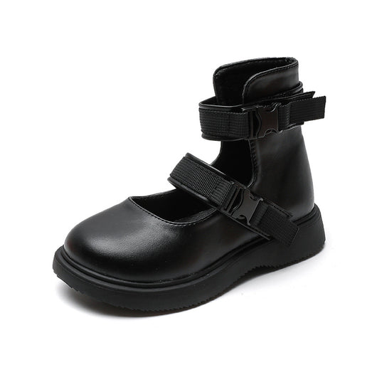Botas Martin Estilo Coreano para Niñas - Zapatos Casuales Escolares de Corte Medio