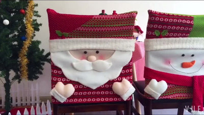 Fundas para Sillas Navideñas con Diseño de Papá Noel - Image 5