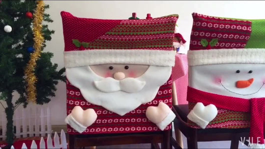 Fundas para Sillas Navideñas con Diseño de Papá Noel - Image 5