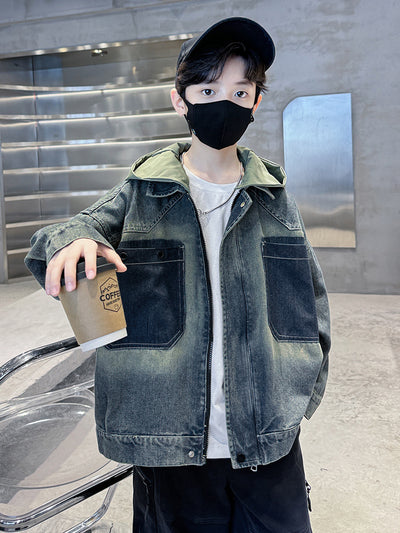 Chaqueta Denim Forrada en Fleece para Niño - Image 13