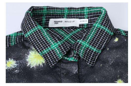 Camisa Diseñadora con Solapa Estampada para Mujer - Image 19