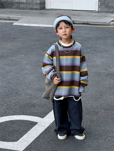 Playera Holgada a Rayas para Niños - Image 11