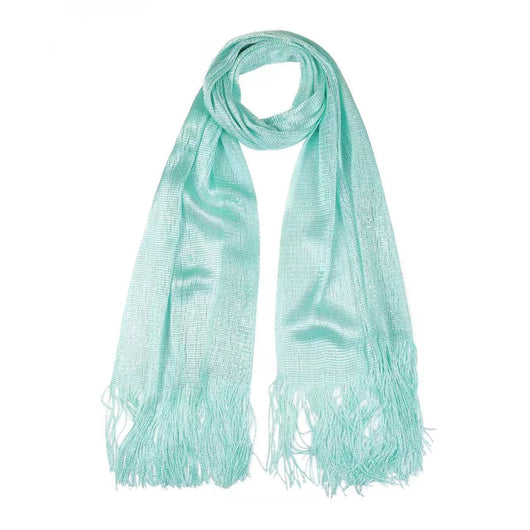 Pañuelo Rayón Dorado y Plateado - Chal Hueco Elegante Poliéster - Image 17