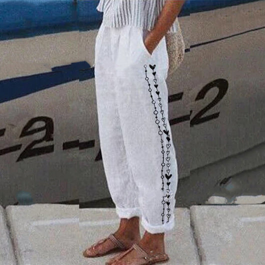 Pantalones Vintage Estampados de Pierna Ancha para Mujer - Image 15