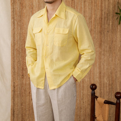 Camisa Casual de Cuello Cubano Versátil para Hombre - Image 5