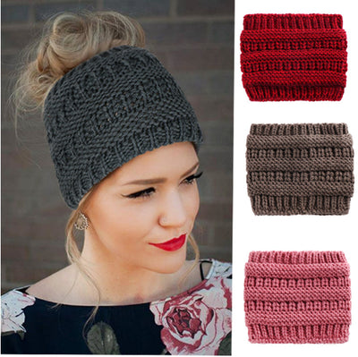 Gorro Tejido con Abertura para Coleta - Beanie Cálido para Invierno - Image 14