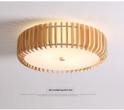 Lámpara de Techo LED Estilo Japonés Nórdico para Dormitorio - Image 7