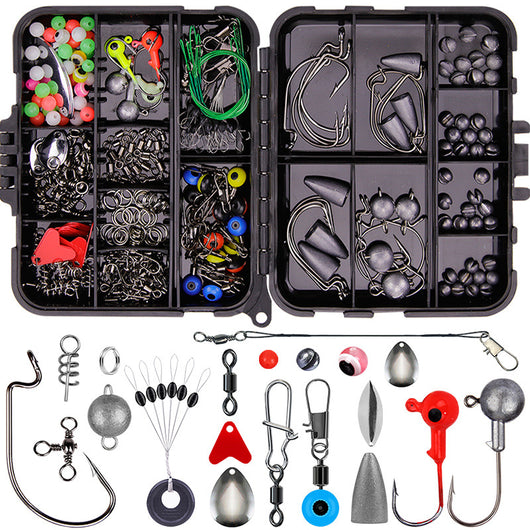 Kit Completo de 257 Accesorios para Pesca - Anzuelos, Señuelos y Equipos Texas - Image 7