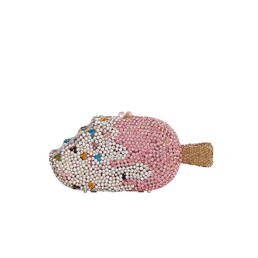 Bolso de Hombro Cadena Hielo Diamante Aleación Verano Adorable - Image 6