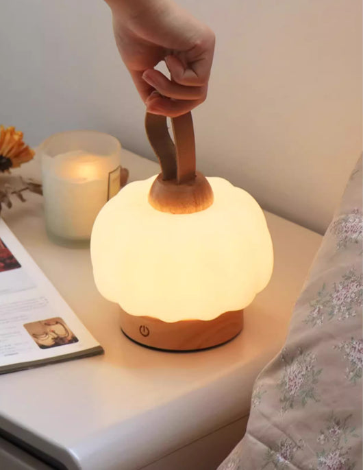 Lámpara Decorativa Calabaza Recargable - Luz LED Portátil - Image 5