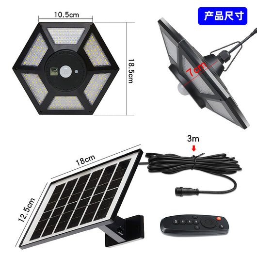 Lámpara Solar Colgante para Jardín, Patio y Garaje - Image 11
