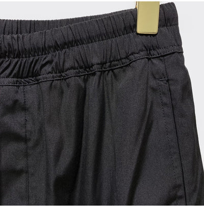 Shorts Harem Motociclista Negro con Bolsillos de Cierre para Hombre - Image 16