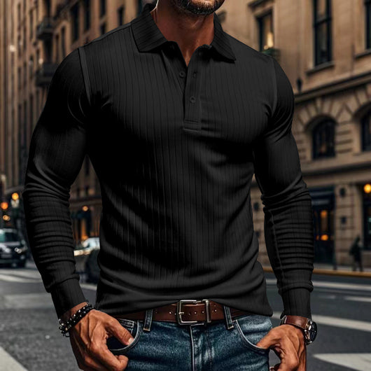 Camisa Casual Clásica para Hombre con Solapa y Botones - Image 20