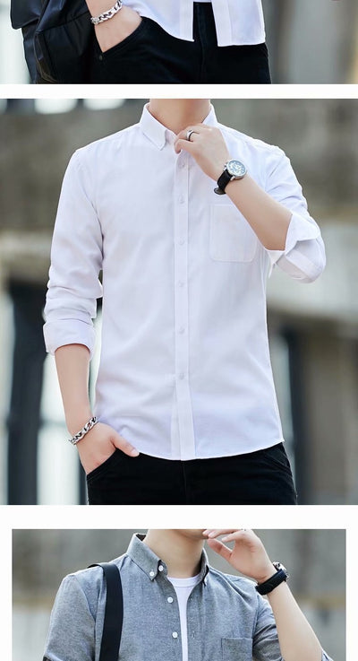 Camisa Casual Slim Fit de Tela Oxford para Hombre - Image 9