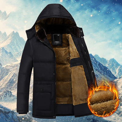 Abrigo Elegante de Algodón Afelpado para Hombre