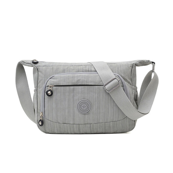 Bolso de Hombro Casual para Mamá - Tela Nylon Lavado Diagonal