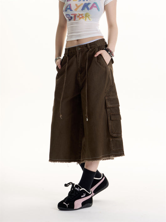 Pantalones Cargo Retro Hot Girl con Múltiples Bolsillos - Image 5