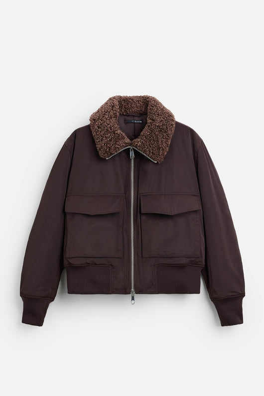 Abrigo Acolchado de Algodón con Cuello Alto y Bolsillos para Hombre - Image 5
