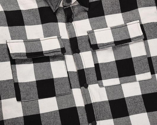 Chaqueta Cuadros Hombre y Mujer - Algodón Suelta y Cómoda - Image 15