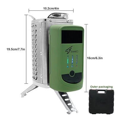 Estufa de Camping Plegable con Generador Térmico y Detección Inteligente - Image 3