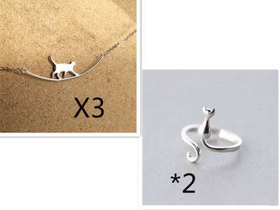 Collar de Plata 925 con Gato Curvo - Image 8