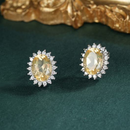 Aretes de Plata 925 con Topacio Natural y Peridoto - Joyería Fina de Lujo - Image 8