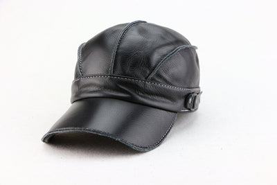 Gorra de Béisbol Unisex Cuero Genuino Estilo Coreano para Otoño e Invierno - Image 6